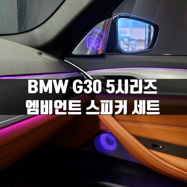 [체크아웃] BMW G30 5시리즈 전용 BW 엠비언트 스피커 트위터 미드레인지 세트