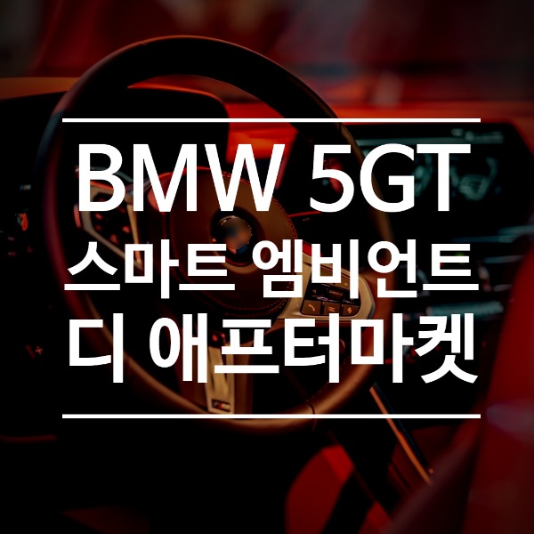 [체크아웃] BMW F07 5시리즈GT 5GT 전용 스마트 엠비언트 시공